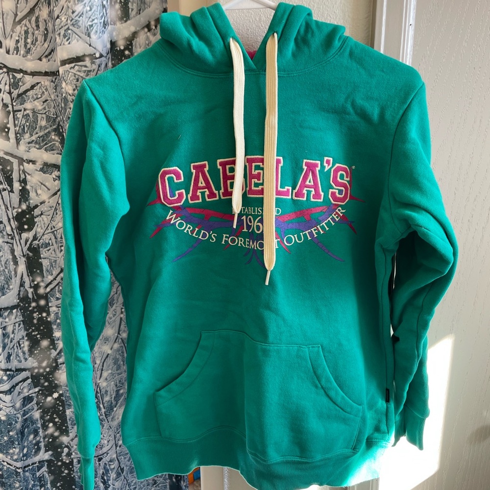 Cabela's Teal Women's Hoodie Sweatshirt
